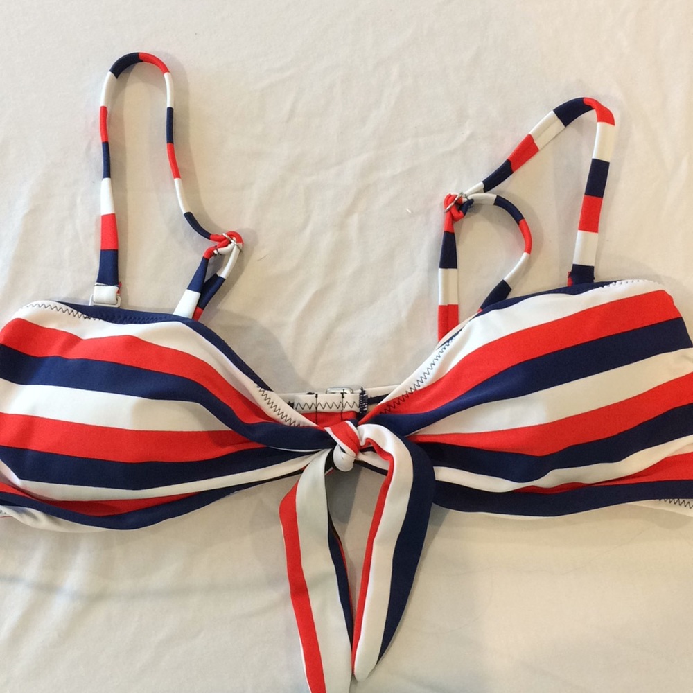 Red white and blue XL bathing suit top. NWT